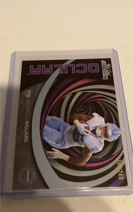 2021 Wild Card Alumination Ocular #OC-18 Javonte Williams — front