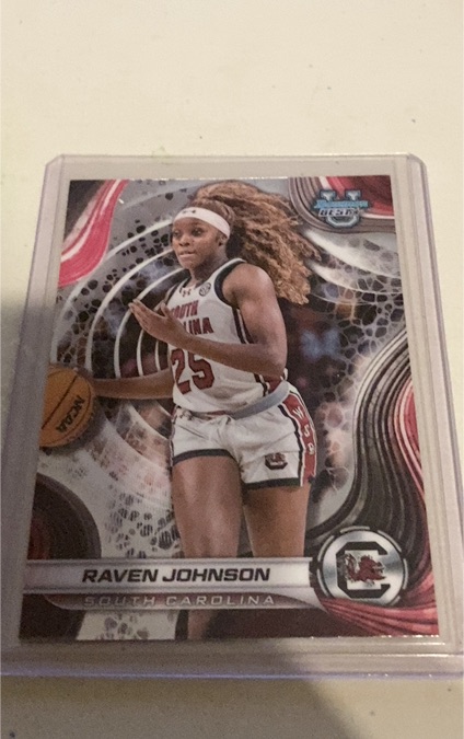 2024-25 Bowman Best University #61 Raven Johnson South Carolina Gamecocks — front