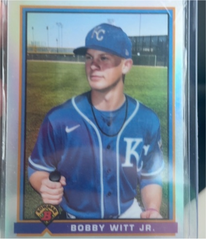 2021 Bowman #91B-BW Bobby Witt Jr. — front