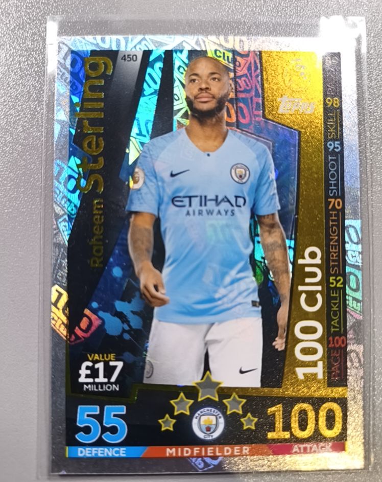 2021-22 Topps Match Attax #450 Raheem Sterling — front