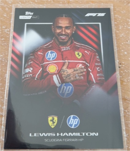 2025 Topps F1 Lights Out #Lewis Hamilton Scuderia Ferrari HP — front