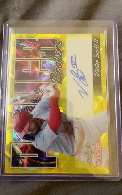 2024 Leaf Vivid Power Brokers #PB-VS1 Victor Scott II — front