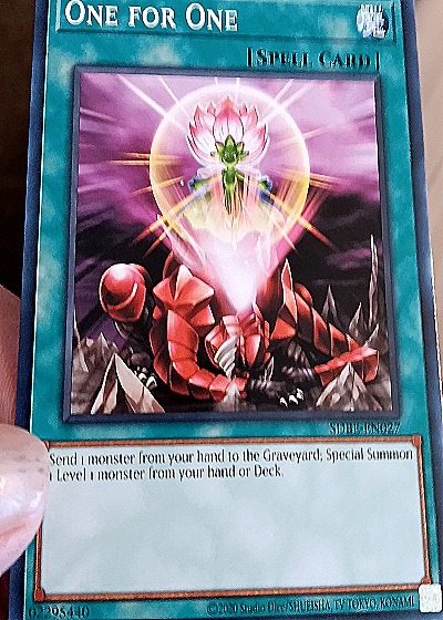 2020 Yu-Gi-Oh! SDPL-EN029 One for One — front