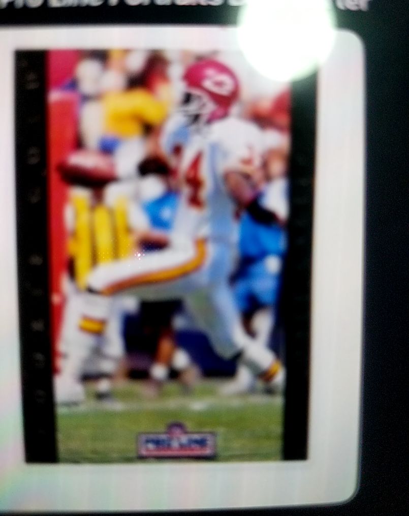 1992 Pro Line Profiles Football Card Kansas City Chiefs Player — front