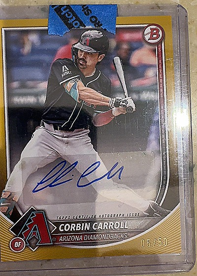 2025 Bowman #PRV-CC Corbin Carroll — front