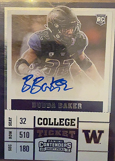 2017 Panini Contenders Draft Picks #195 Budda Baker — front