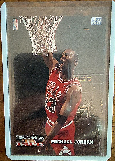 1993-94 NBA Hoops Face to Face #FTF10 Michael Jordan & Harold Miner — front