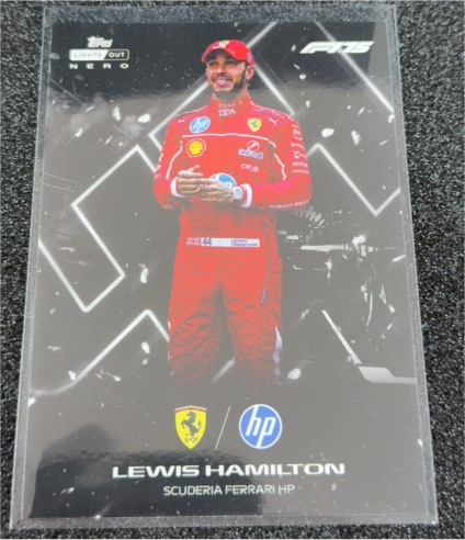 2025 Topps F1 Lights Out Nero Lewis Hamilton — front