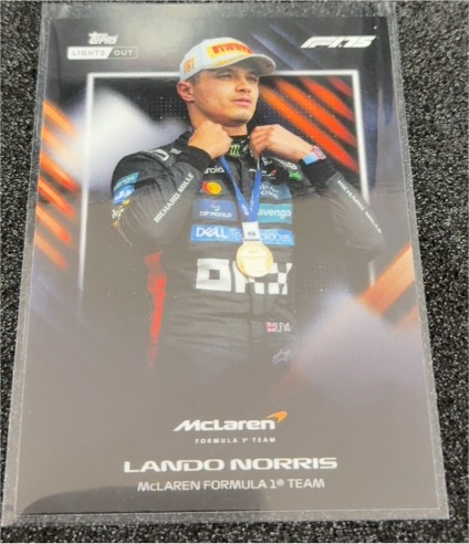 2025 Topps F1 Lights Out Lando Norris — front