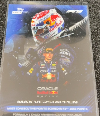 2024 Formula 1 Topps Lights Out Max Verstappen — front