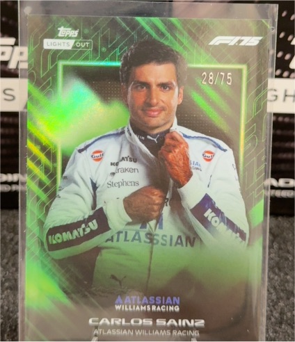 2023 Topps Lights Out F1 #28/75 Carlos Sainz — front