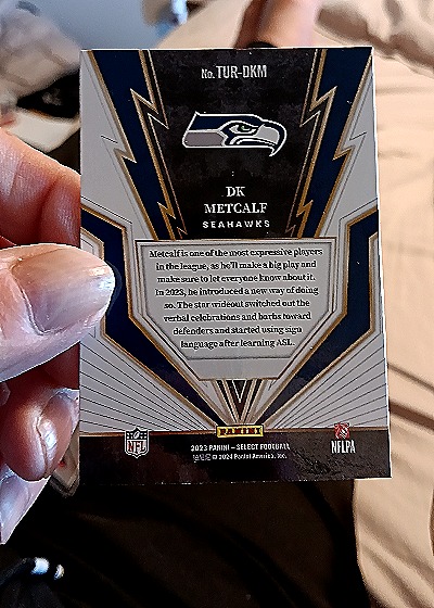 2023 Panini Select Turbocharged #TUR-DKM DK Metcalf — back
