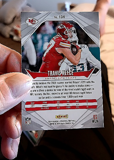 2024 Panini Phoenix #134 Travis Kelce — back