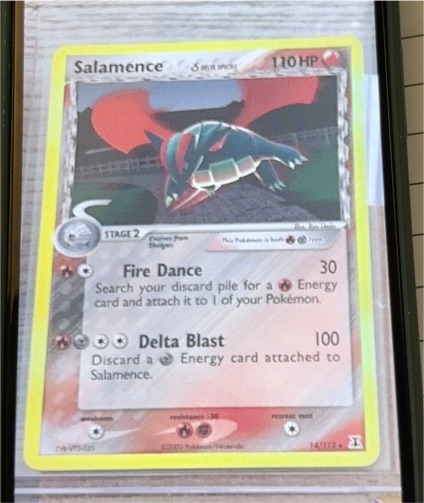 2005 Pokémon EX Delta Species #14 Salamence — front
