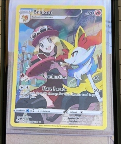 2022 Pokémon Silver Tempest Trainer Gallery #TG01/TG30 Braixen — front