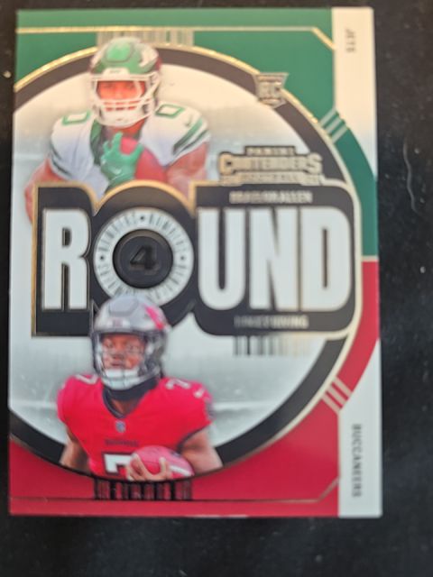 2024 Panini Contenders Round Numbers #16 Bucky Irving, Braelon Allen — front