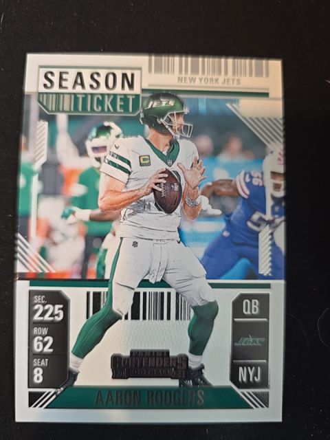 2024 Panini Contenders #78 Aaron Rodgers Season Ticket — front