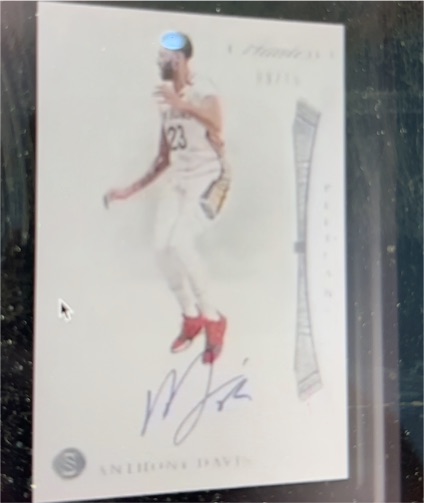 2020 Panini Immaculate #1 Anthony Davis — front
