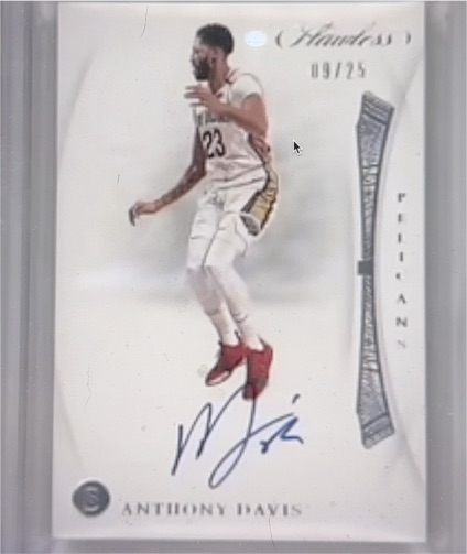 2018 Anthony Davis Ruby Flawless #/25 — front