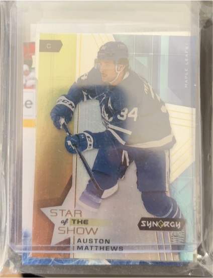 2021-22 Upper Deck Synergy #SOS-1 Auston Matthews — front
