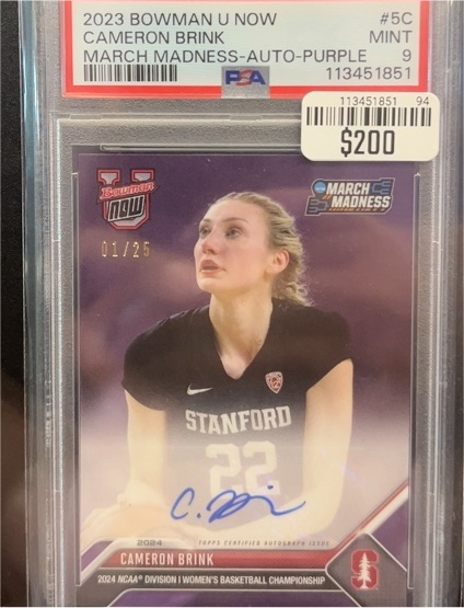 2023 Bowman U Now #5C Cameron Brink — front