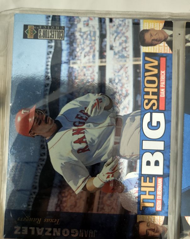 1997 Upper Deck Collector's Choice #45 Juan Gonzalez The Big Show Texas Rangers — front