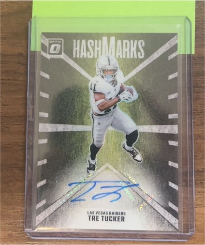 2024 Panini Donruss Optic #HM-TTR Tre Tucker Hash Marks Autograph — front