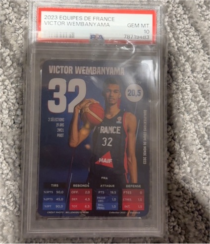 2023 Slam Deck Equipes de France #32 Victor Wembanyama — front