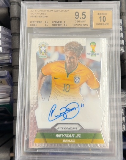 2014 Panini Prizm World Cup Signatures #SNE Neymar Jr. — front