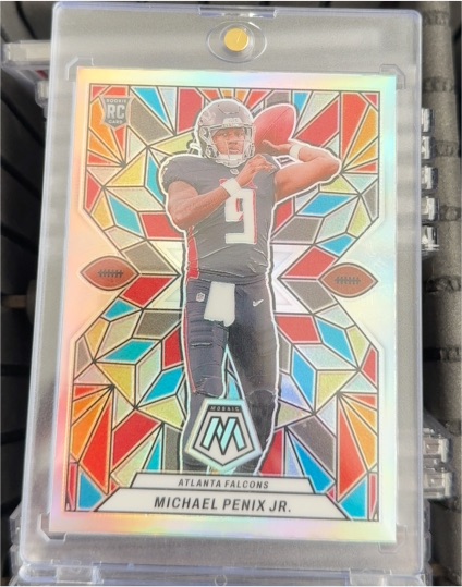 2024 Panini Mosaic Stained Glass #SG-24 Michael Penix Jr. — front