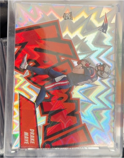 2024 Panini Absolute Kaboom! Horizontal #8 Drake Maye Rookie RC — front