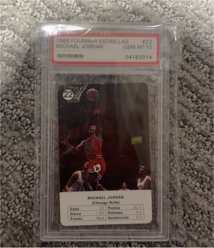 1988 Fournier Estrellas #22 Michael Jordan — front
