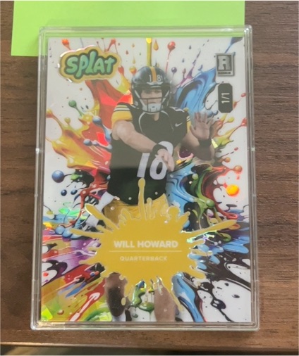 2025 Wild Card Splat #5/6 Will Howard — front