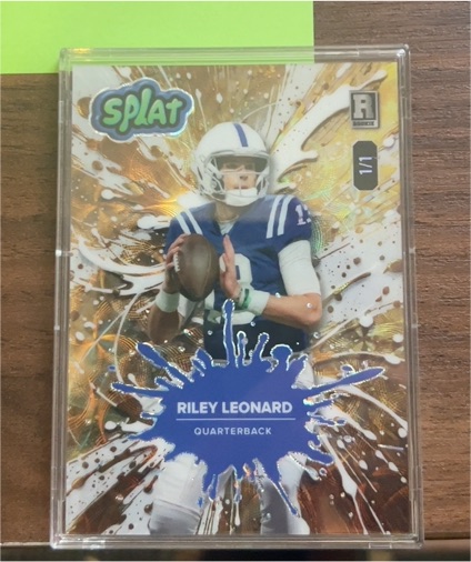 2025 Wild Card Splat #1/1 Riley Leonard — front