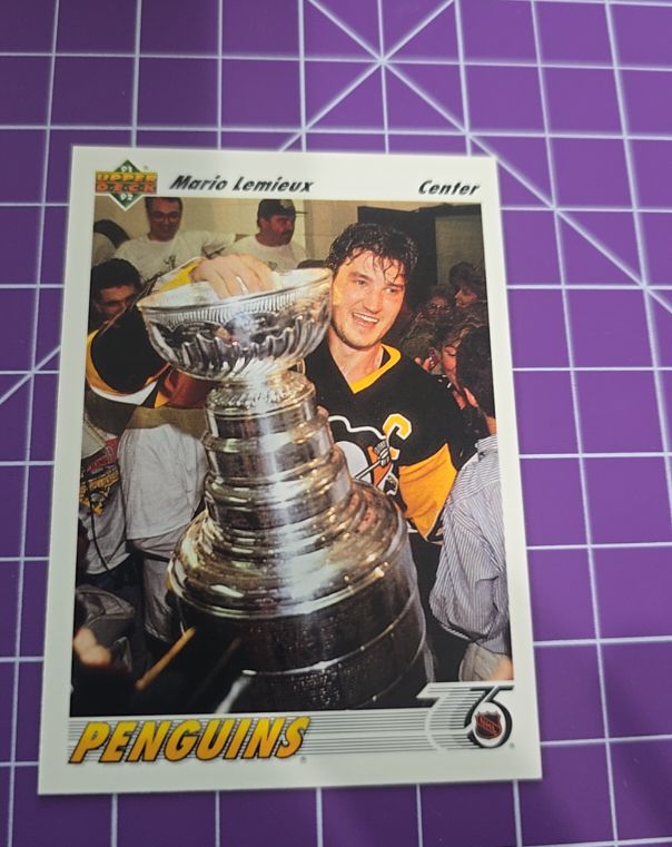 1991-92 Upper Deck #156 Mario Lemieux — front