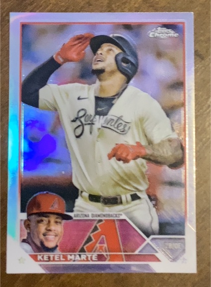 2023 Topps Chrome #130 Ketel Marte — front