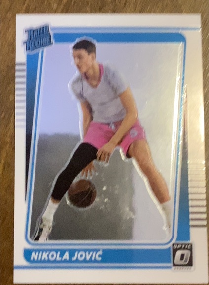 2022 Panini Chronicles Draft Picks Donruss Optic Rated Rookie #24 Nikola Jovic — front