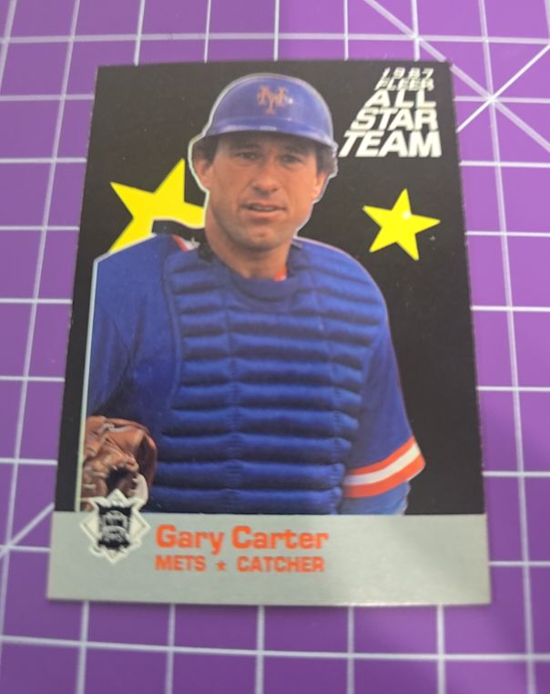 1987 Fleer All Star Team #2 Gary Carter — front