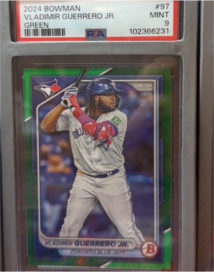 2024 Bowman #97 Vladimir Guerrero Jr. Green — front