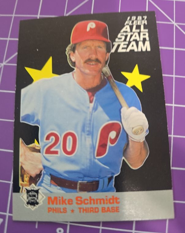 1987 Fleer All Star Team #6 Mike Schmidt — front