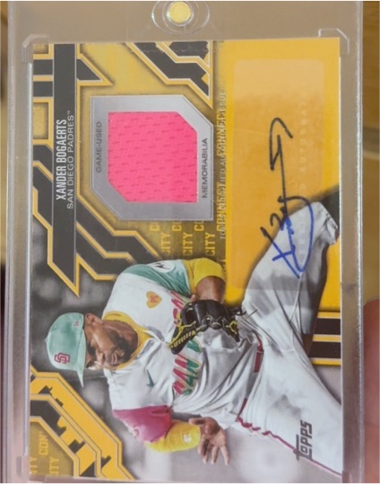 2025 Topps City Connect Relic Xander Bogaerts — front