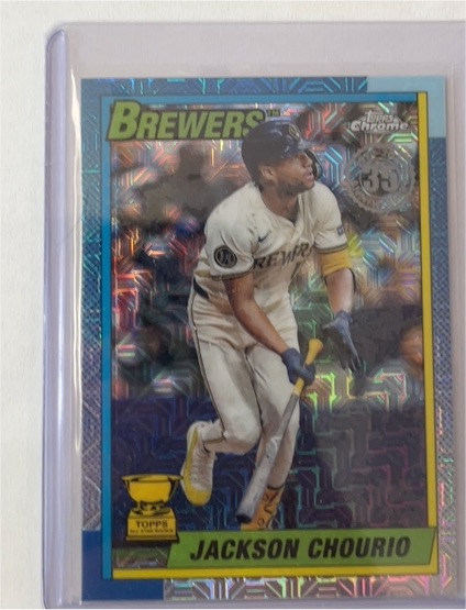 2025 Topps Series 1 1990 Topps Chrome Silver Pack #T90C-41 Jackson Chourio — front