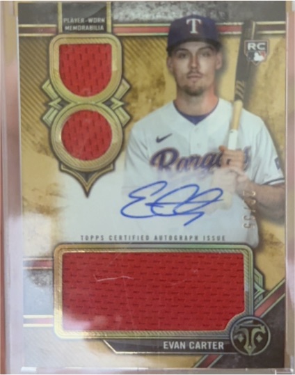 2024 Topps Triple Threads #RAR-EC Evan Carter — front