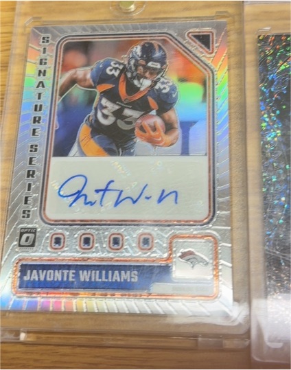 2023 Panini Donruss Optic #SS-JW Javonte Williams Signature Series Auto — front