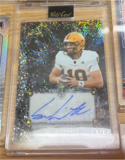 2025 Wild Card Metallix Rainbow Paint Sparkle #unknown Football Player — front