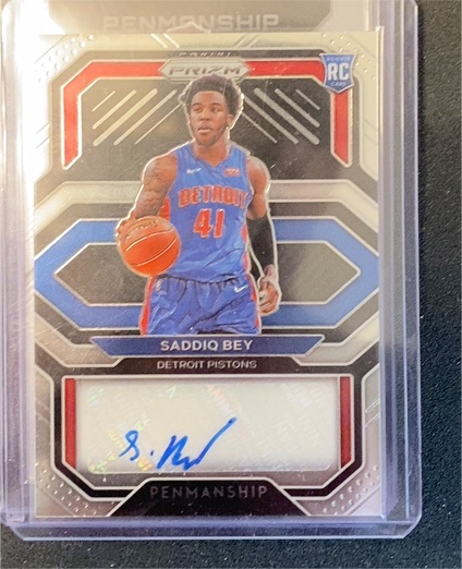 2020-21 Panini Prizm Rookie Penmanship #RP-SBY Saddiq Bey — front