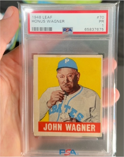 1948 Leaf #70 Honus Wagner — front
