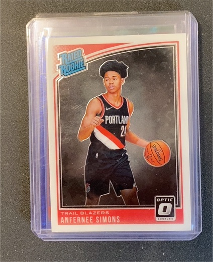 2018-19 Panini Donruss Optic #186 Anfernee Simons — front