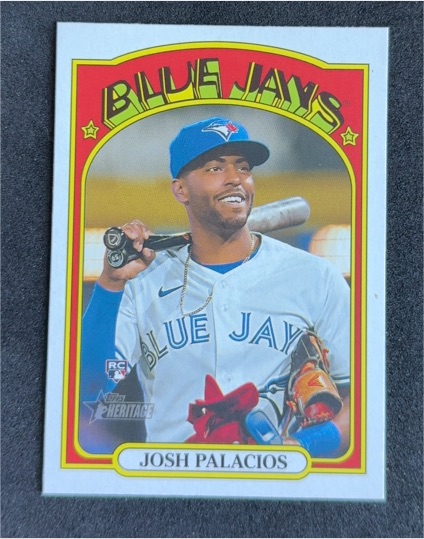 2021 Topps Heritage #589 Josh Palacios — front
