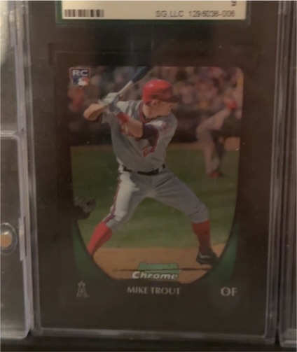 2011 Bowman Chrome Draft #101 Mike Trout — front